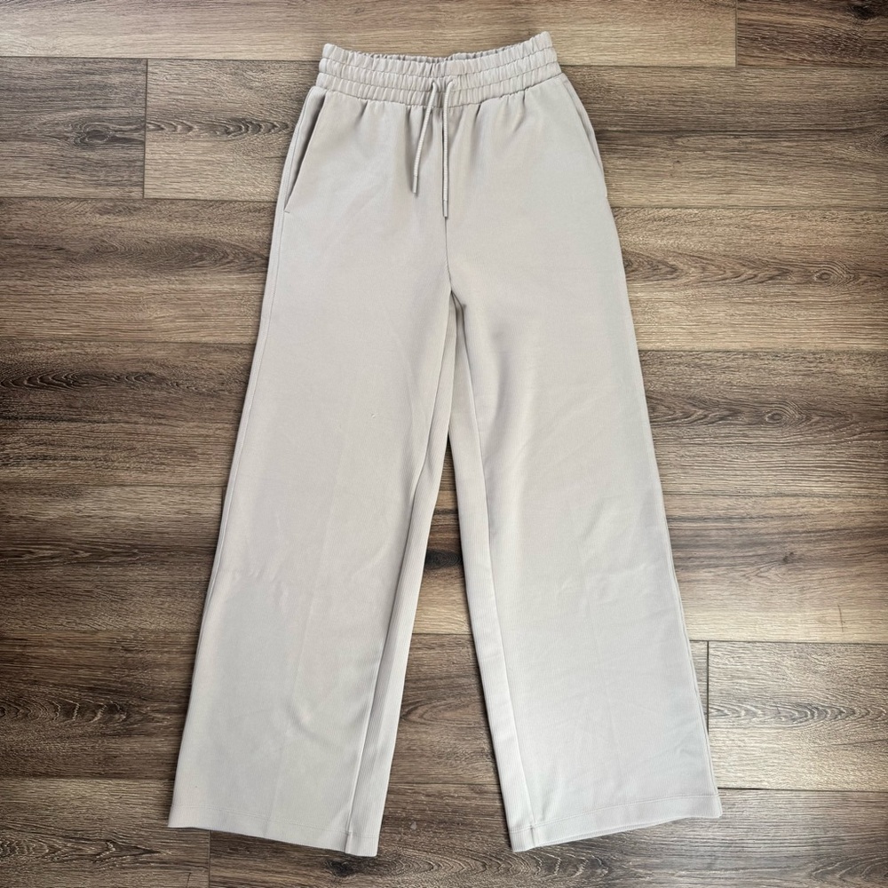 all in motion Neutral Beige Wide-Leg Track Pants